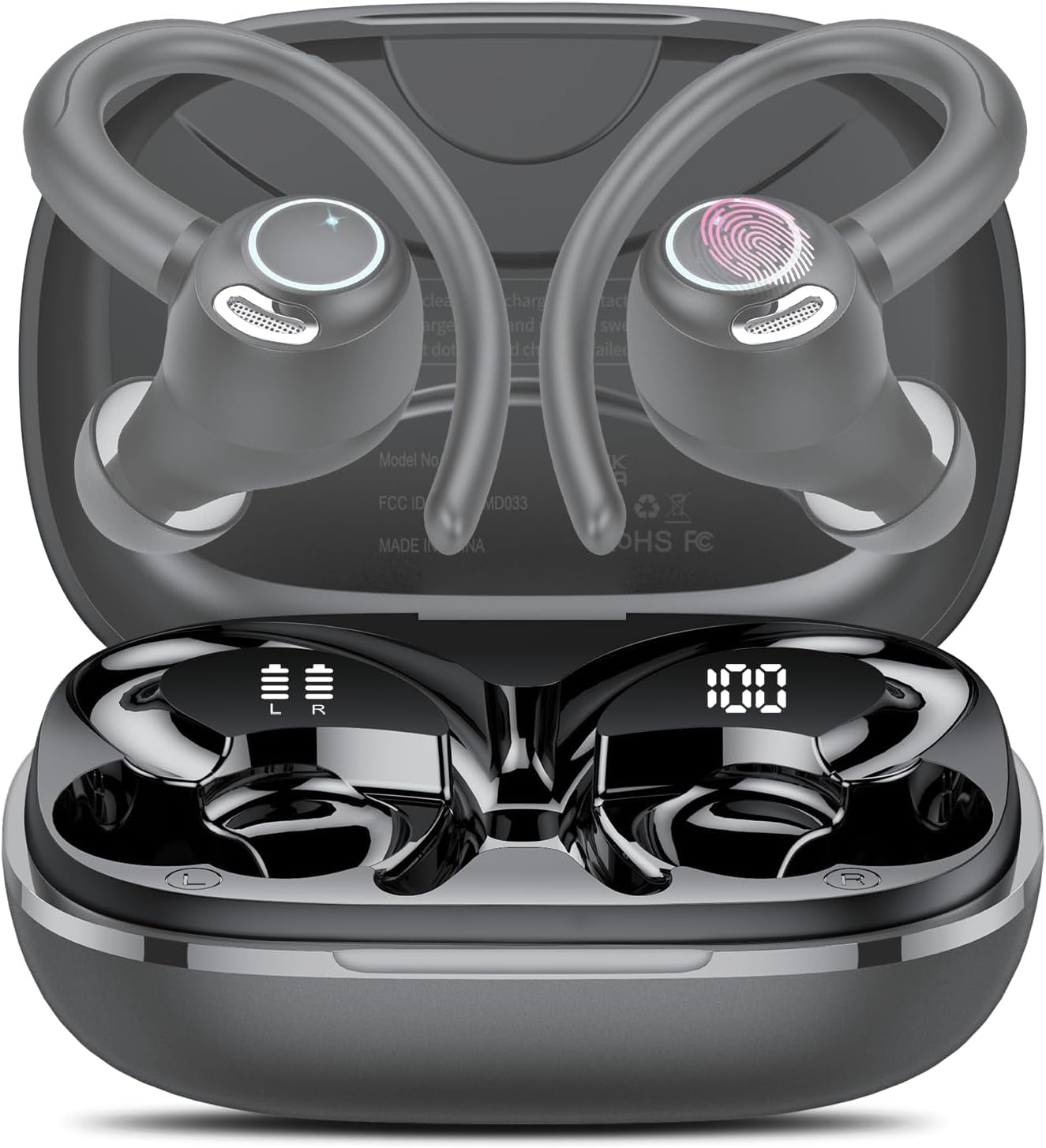 AI Translation Earbuds Real Time, 164 Language Translator Earbuds, 3-In-1 Bluetooth 5.4 Translation Headphones with 5 Translation Modes, 48H AI Ear Buds Translator Device for Business/Travel/Learning