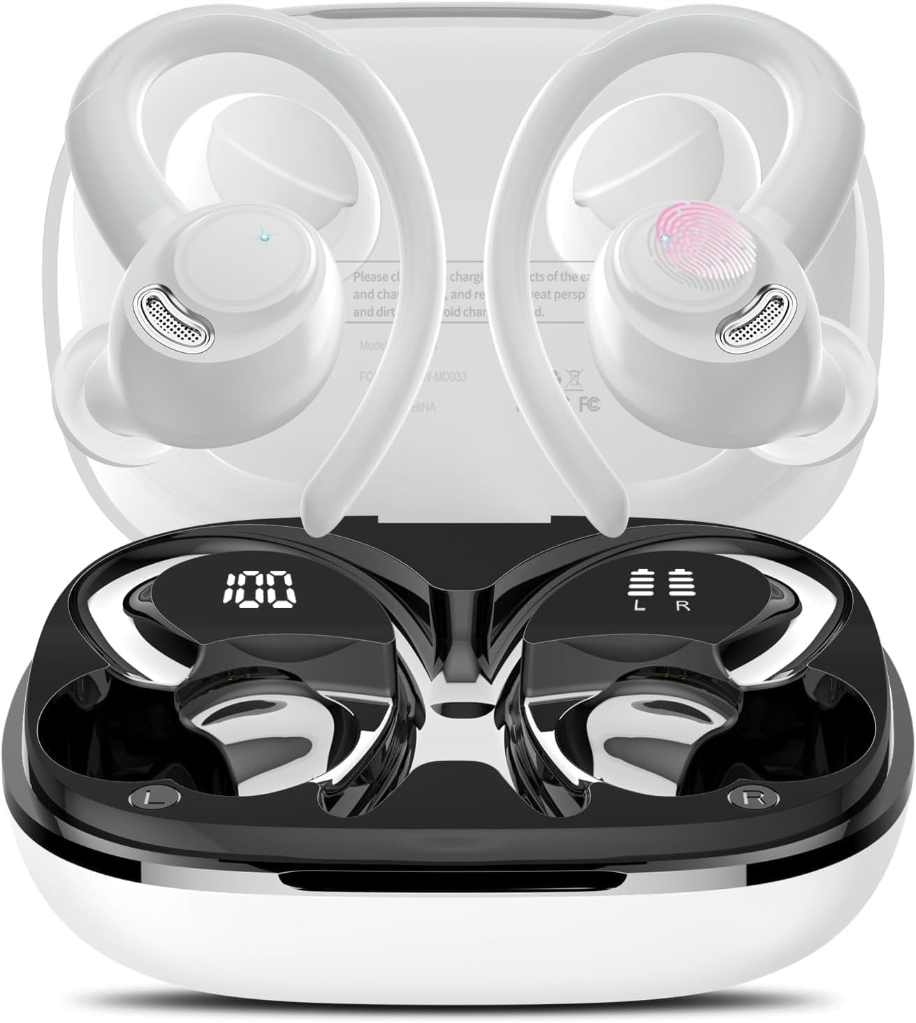 AI Translation Earbuds Real Time, 164 Language Translator Earbuds, 3-In-1 Bluetooth 5.4 Translation Headphones with 5 Translation Modes, 48H AI Ear Buds Translator Device for Business/Learning/Travel