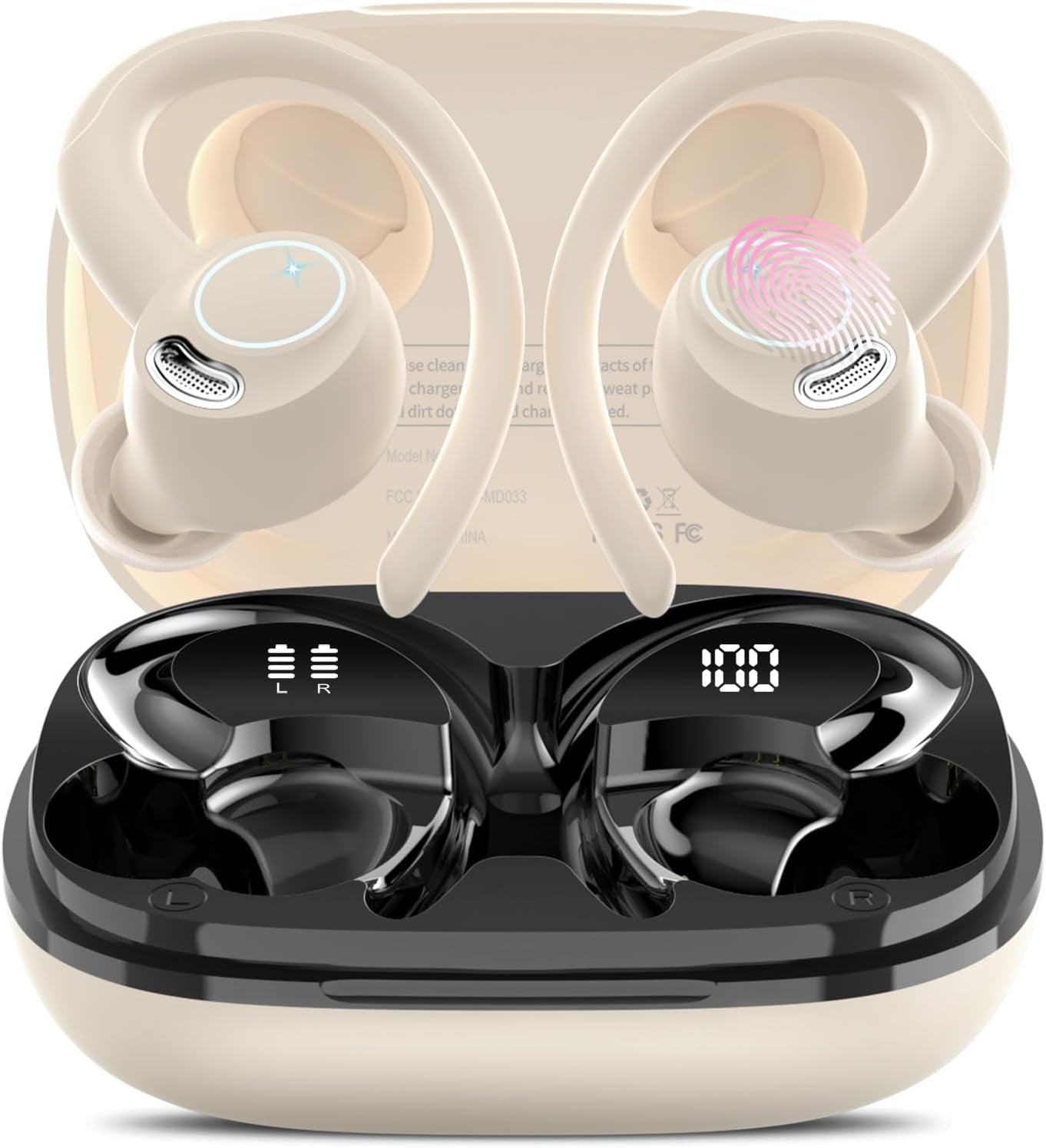 AI Translation Earbuds Real Time, 164 Language Translator Earbuds, 3-In-1 Bluetooth 5.4 Translation Headphones with 5 Translation Modes, 48H AI Ear Buds Translator Device for Business/Learning/Travel